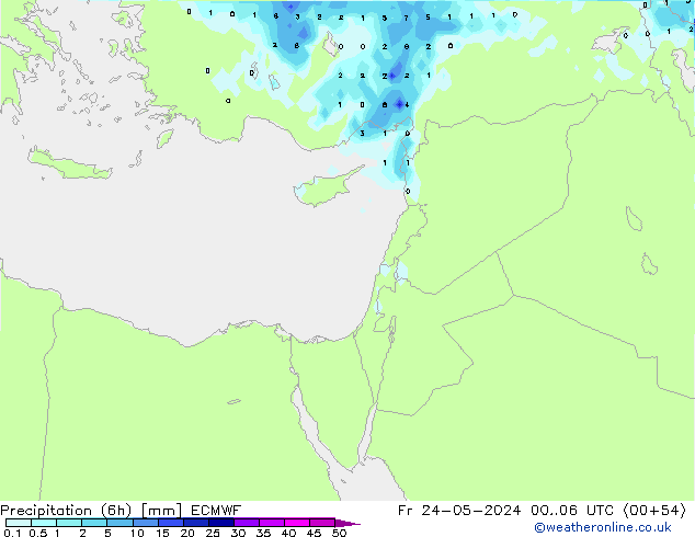 Z500/Rain (+SLP)/Z850 ECMWF vie 24.05.2024 06 UTC