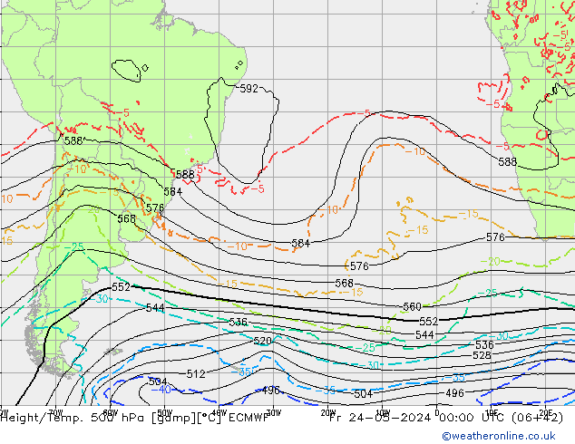 Z500/Rain (+SLP)/Z850 ECMWF Fr 24.05.2024 00 UTC