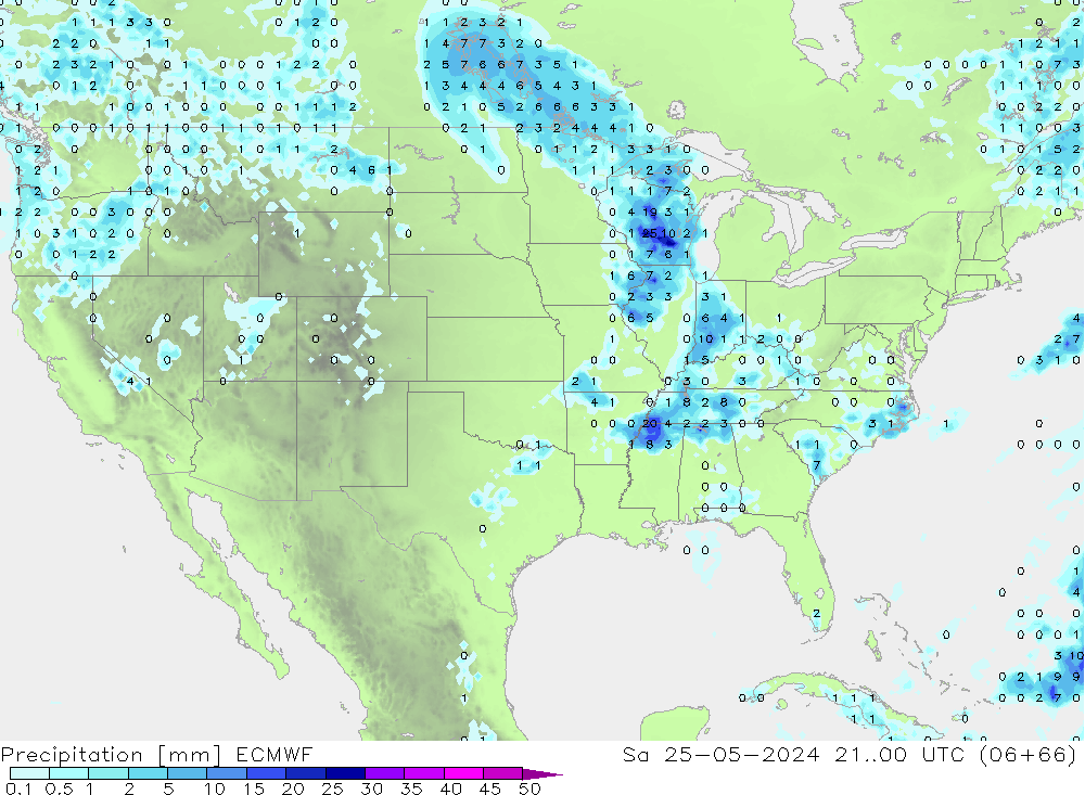 opad ECMWF so. 25.05.2024 00 UTC