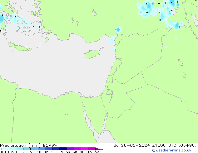 Neerslag ECMWF zo 26.05.2024 00 UTC