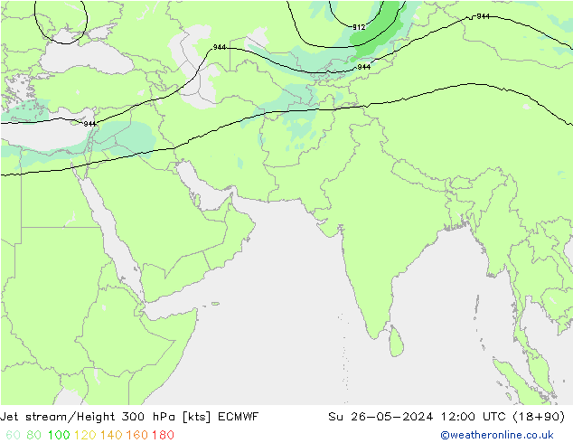 高速氣流 ECMWF 星期日 26.05.2024 12 UTC