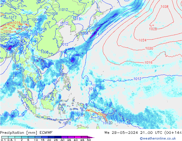 Yağış ECMWF Çar 29.05.2024 00 UTC