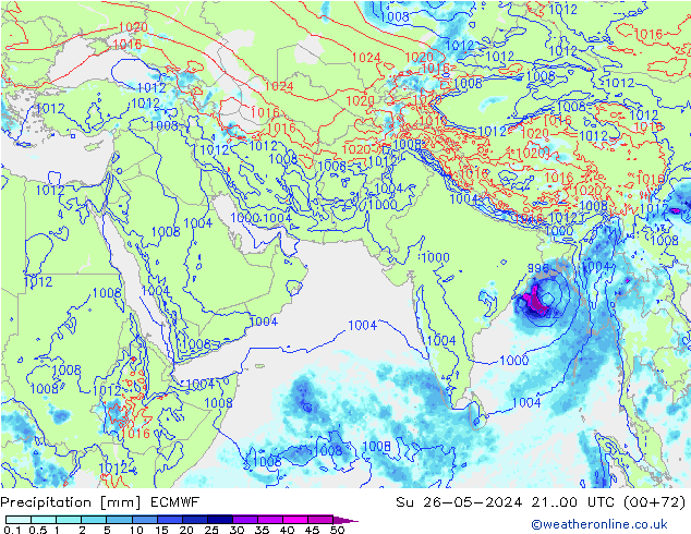 降水 ECMWF 星期日 26.05.2024 00 UTC