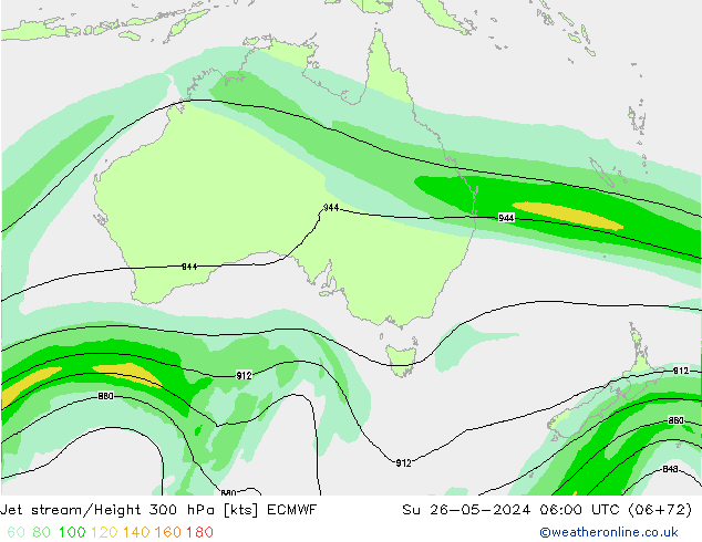 Straalstroom ECMWF zo 26.05.2024 06 UTC