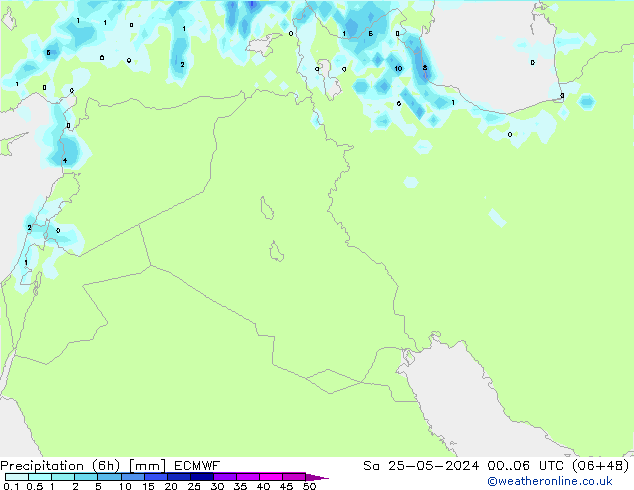 Z500/Rain (+SLP)/Z850 ECMWF сб 25.05.2024 06 UTC