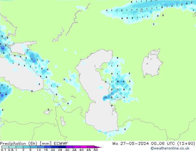 Z500/Rain (+SLP)/Z850 ECMWF lun 27.05.2024 06 UTC