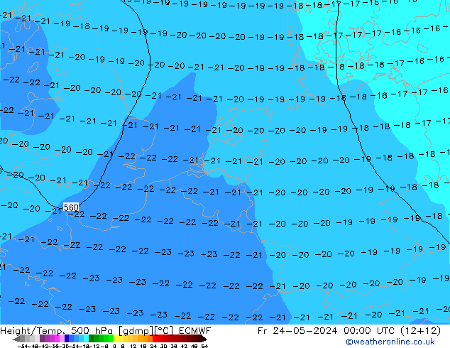 Z500/Rain (+SLP)/Z850 ECMWF пт 24.05.2024 00 UTC