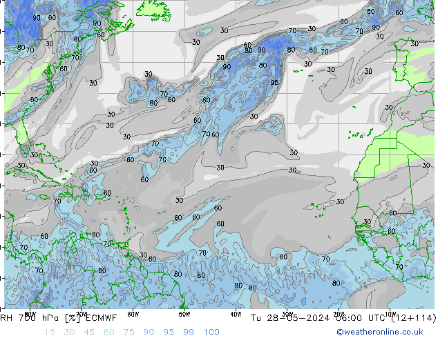 700 hPa Nispi Nem ECMWF Sa 28.05.2024 06 UTC