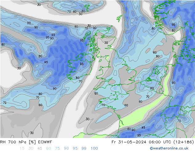 RV 700 hPa ECMWF vr 31.05.2024 06 UTC