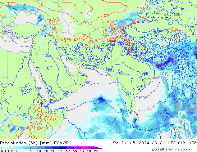 Z500/Rain (+SLP)/Z850 ECMWF ср 29.05.2024 06 UTC