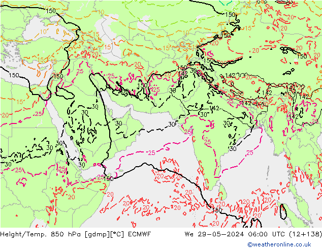 Z500/Rain (+SLP)/Z850 ECMWF ср 29.05.2024 06 UTC