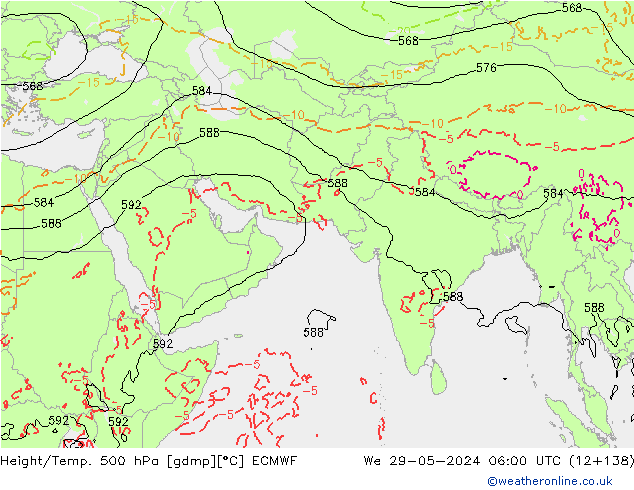 Z500/Rain (+SLP)/Z850 ECMWF ср 29.05.2024 06 UTC