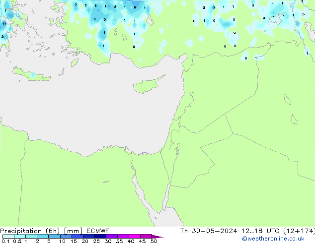 opad (6h) ECMWF czw. 30.05.2024 18 UTC