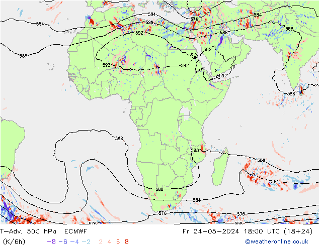 T-Adv. 500 hPa ECMWF ven 24.05.2024 18 UTC