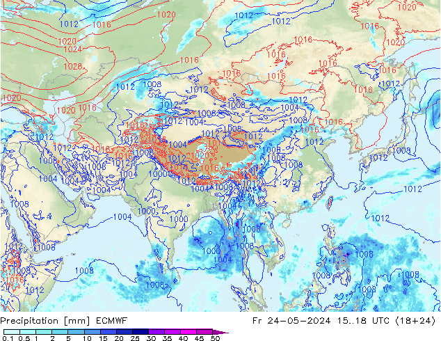 Yağış ECMWF Cu 24.05.2024 18 UTC