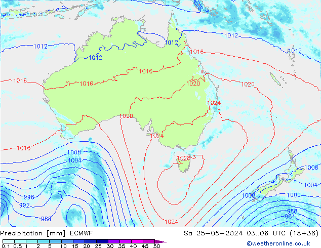 Neerslag ECMWF za 25.05.2024 06 UTC