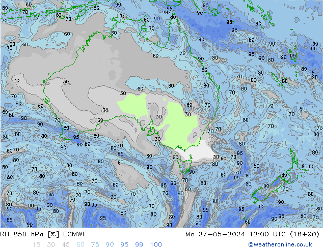 RV 850 hPa ECMWF ma 27.05.2024 12 UTC