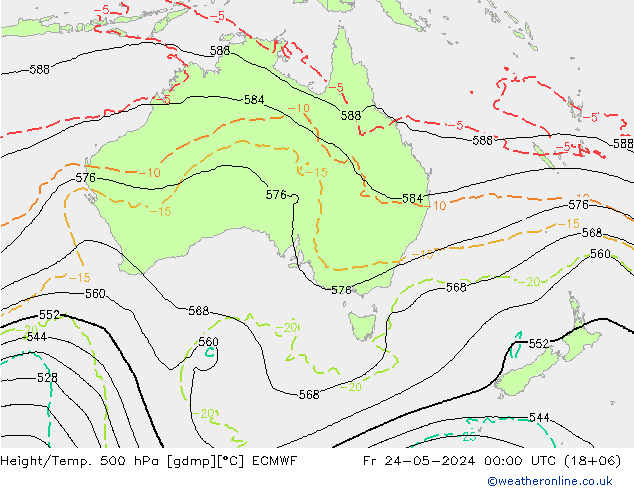 Z500/Rain (+SLP)/Z850 ECMWF  24.05.2024 00 UTC