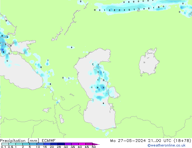 Précipitation ECMWF lun 27.05.2024 00 UTC