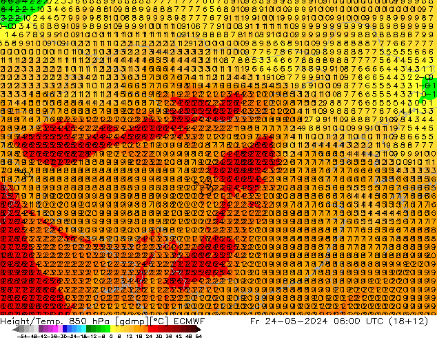 Z500/Rain (+SLP)/Z850 ECMWF 星期五 24.05.2024 06 UTC