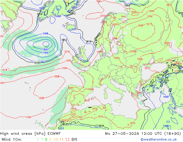 Sturmfelder ECMWF Mo 27.05.2024 12 UTC