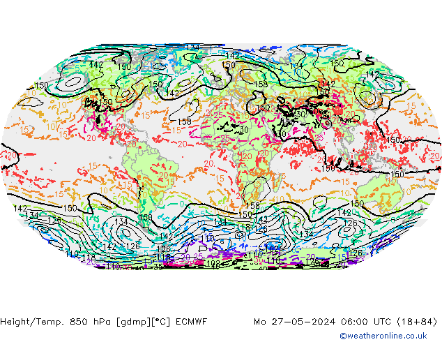 Z500/Rain (+SLP)/Z850 ECMWF Po 27.05.2024 06 UTC