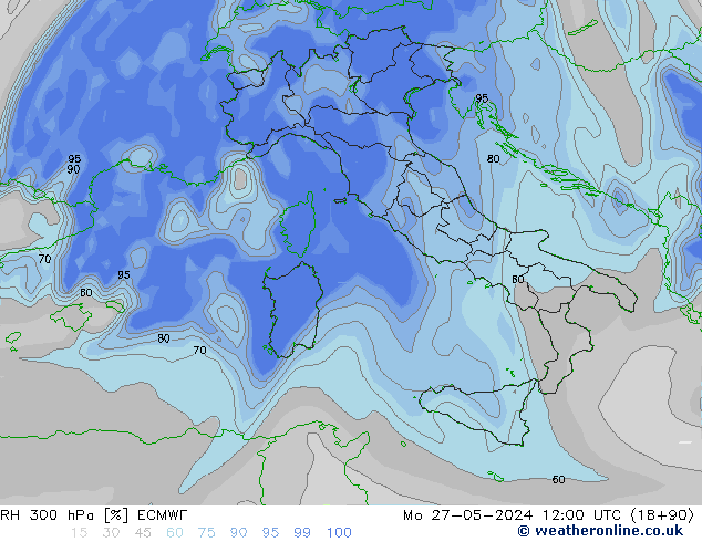 RV 300 hPa ECMWF ma 27.05.2024 12 UTC