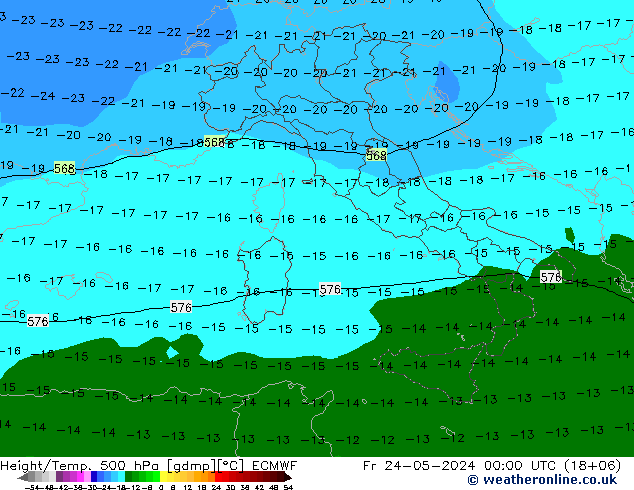 Z500/Rain (+SLP)/Z850 ECMWF ven 24.05.2024 00 UTC