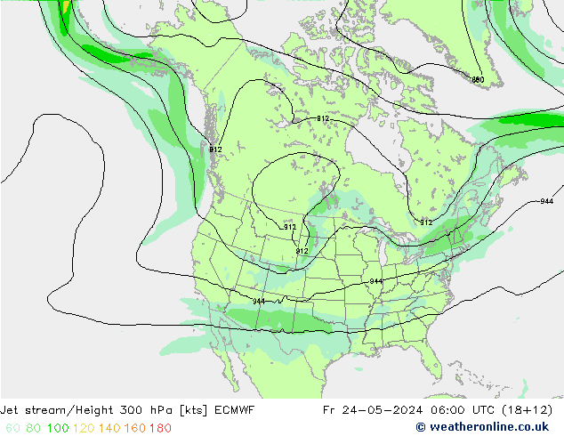 Polarjet ECMWF Fr 24.05.2024 06 UTC