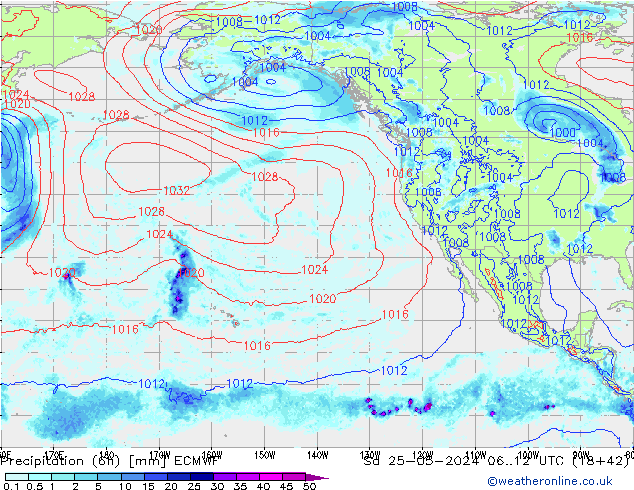 Z500/Regen(+SLP)/Z850 ECMWF za 25.05.2024 12 UTC