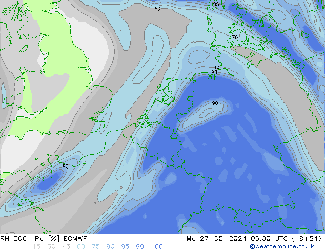 RV 300 hPa ECMWF ma 27.05.2024 06 UTC