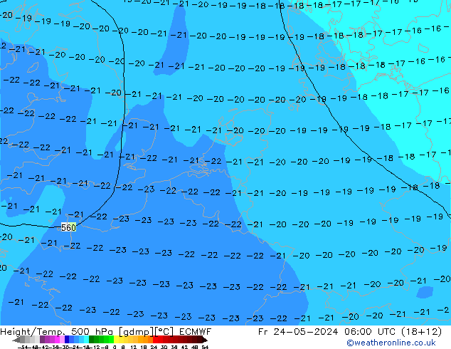 Z500/Rain (+SLP)/Z850 ECMWF ven 24.05.2024 06 UTC