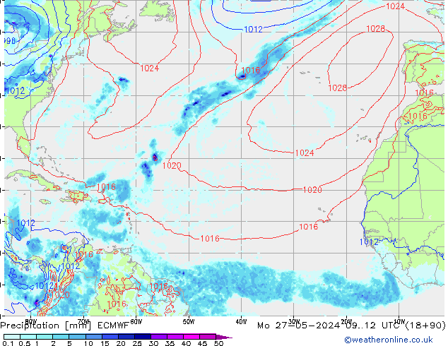 Yağış ECMWF Pzt 27.05.2024 12 UTC