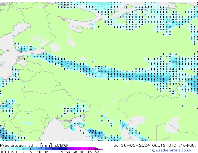 Z500/Regen(+SLP)/Z850 ECMWF zo 26.05.2024 12 UTC