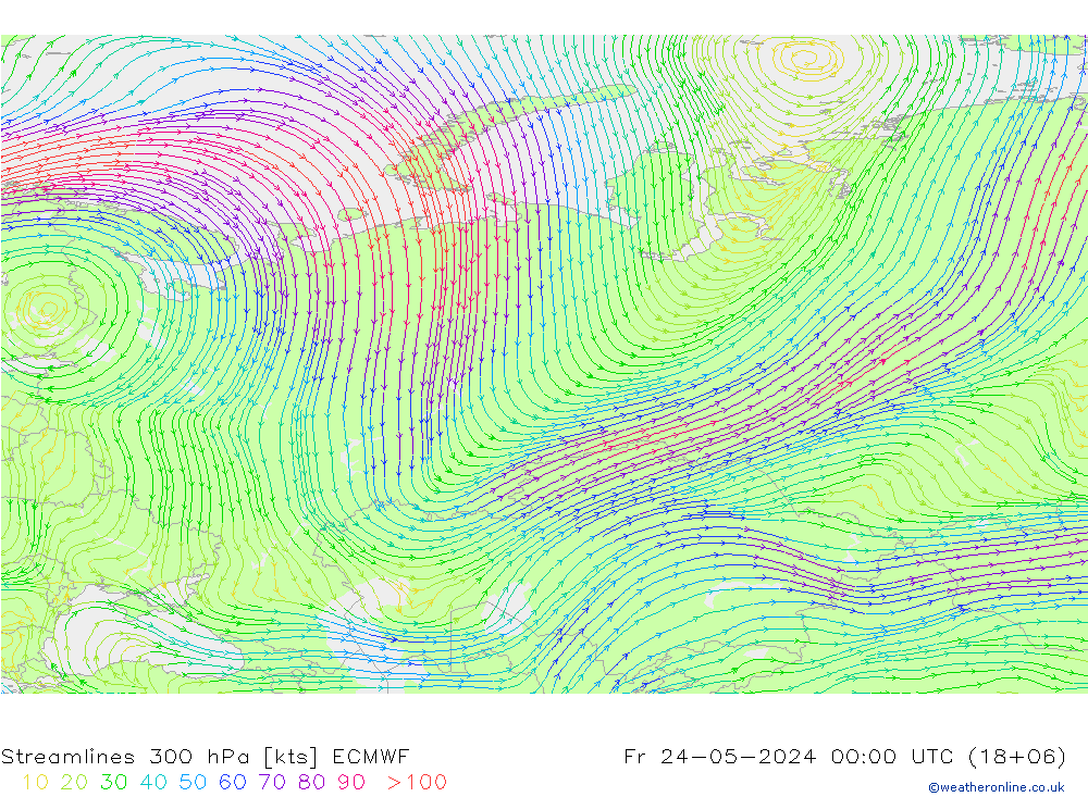  300 hPa ECMWF  24.05.2024 00 UTC