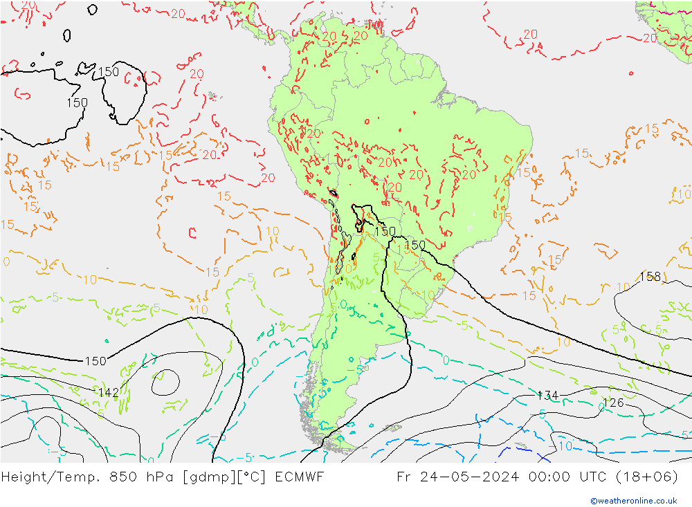 Z500/Rain (+SLP)/Z850 ECMWF Pá 24.05.2024 00 UTC