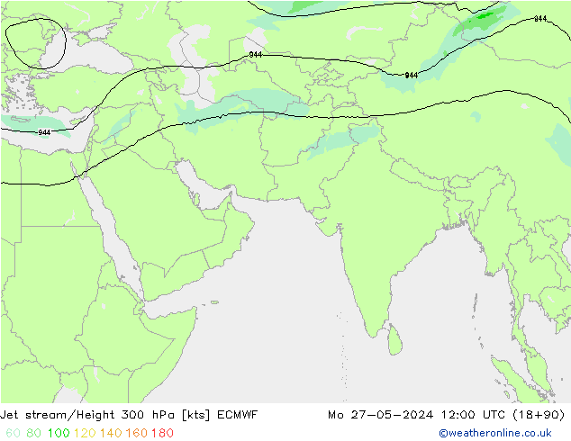 高速氣流 ECMWF 星期一 27.05.2024 12 UTC