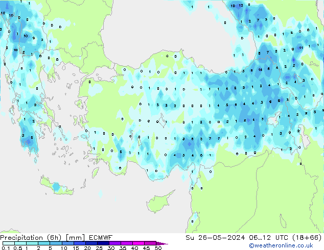 Z500/Rain (+SLP)/Z850 ECMWF Su 26.05.2024 12 UTC