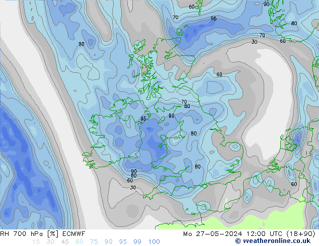 RV 700 hPa ECMWF ma 27.05.2024 12 UTC