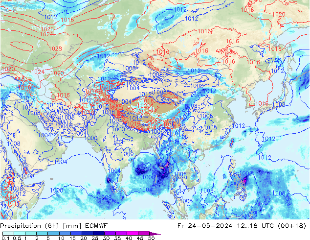 Z500/Rain (+SLP)/Z850 ECMWF pt. 24.05.2024 18 UTC