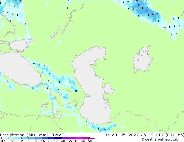 Yağış (6h) ECMWF Per 30.05.2024 12 UTC