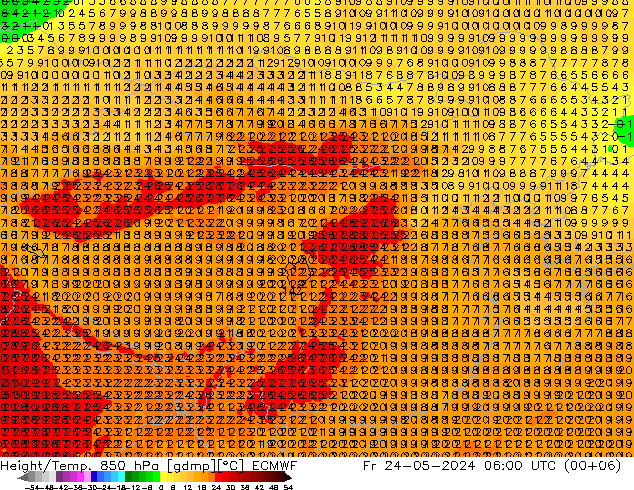 Z500/Rain (+SLP)/Z850 ECMWF 星期五 24.05.2024 06 UTC