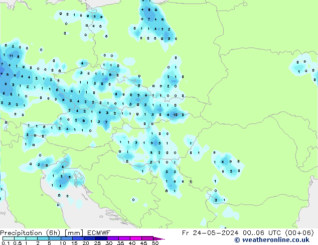 Z500/Rain (+SLP)/Z850 ECMWF Pá 24.05.2024 06 UTC