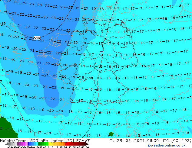 Z500/Rain (+SLP)/Z850 ECMWF mar 28.05.2024 06 UTC