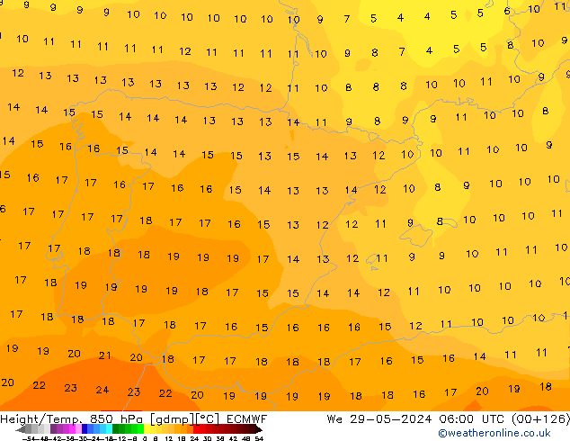 Z500/Rain (+SLP)/Z850 ECMWF St 29.05.2024 06 UTC