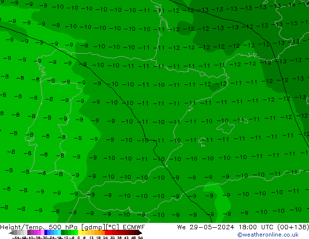 Z500/Rain (+SLP)/Z850 ECMWF ср 29.05.2024 18 UTC