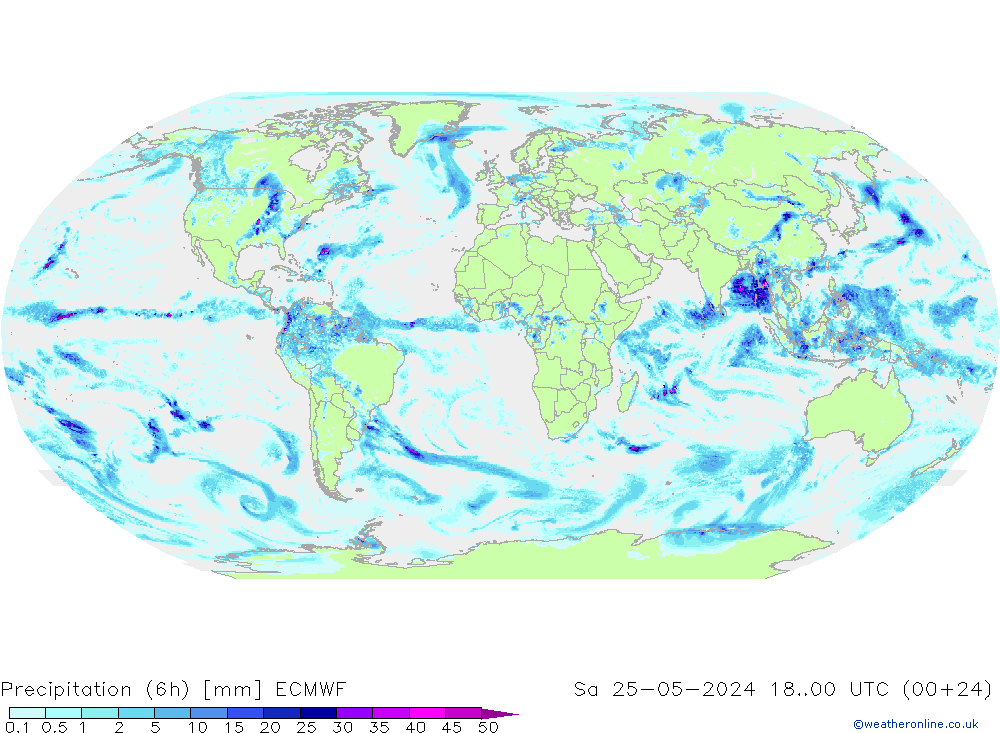 Z500/Rain (+SLP)/Z850 ECMWF so. 25.05.2024 00 UTC