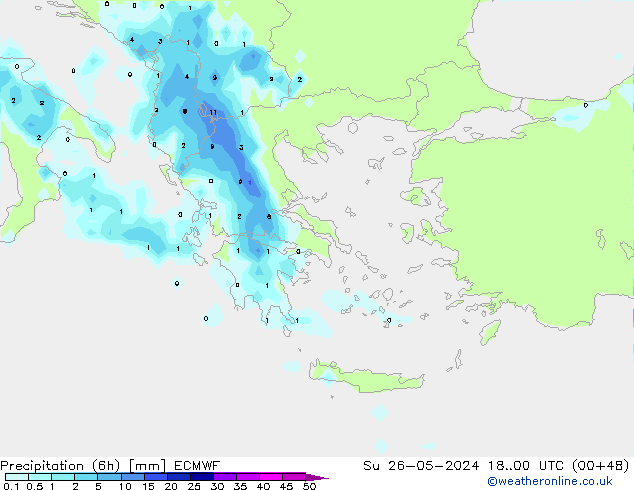 Z500/Rain (+SLP)/Z850 ECMWF Вс 26.05.2024 00 UTC