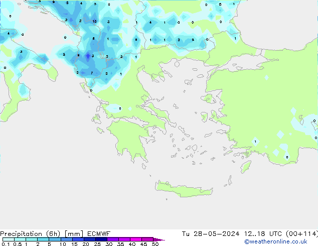 Z500/Yağmur (+YB)/Z850 ECMWF Sa 28.05.2024 18 UTC