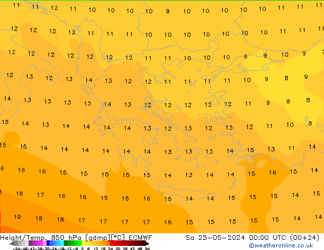 Z500/Rain (+SLP)/Z850 ECMWF So 25.05.2024 00 UTC